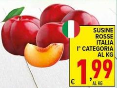 Susine Rosse Italia