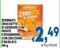 Zerbinati - Crocchette Di Verdure Con Patate E Rosmarino/ Con Zucchine E Basilico