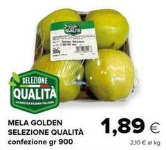 Selezione qualità - Mela Golden