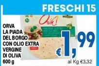 Orva - La Piada Del Borgo Con Olio Extra Vergine Di Oliva