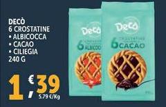 Deco - 6 Crostatine Albicocca