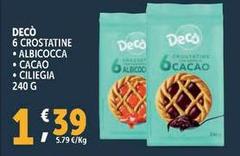 Deco - 6 Crostatine Albicocca