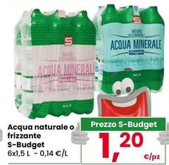 S budget - Acqua Naturale O Frizzante