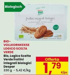 Bio - LOLLORNKELSE LOGICo Scelta Verde , Logico Scelta Verde Frollini Integrali logici