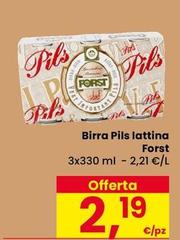 Forst - Birra Pils Lattina