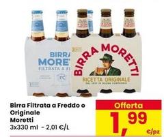 Moretti - Birra Filtrata A Freddo O Originale