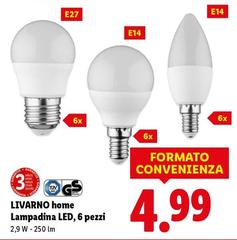 Livarno Home - Lampadina Led, 6 Pezzi