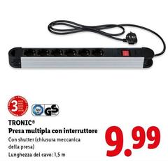 Tronic - Presa Multipla Con Interruttore