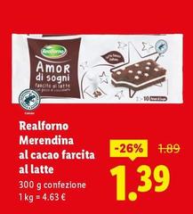 Realforno - Merendina Al Cacao Farcita Al Latte