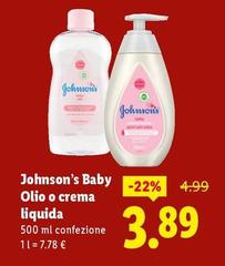 Johnson's Baby - Olio O Crema Liquida