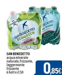 San Benedetto - Acqua Minerale Naturale, Frizzante, Leggermente Frizzante