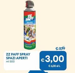 Zz Paff -  Spray Spazi Aperti