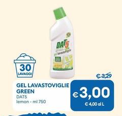 Dat5 - Gel Lavastoviglie Green