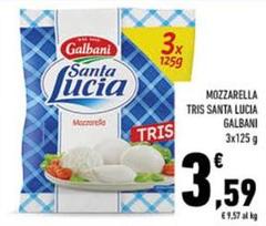 Galbani - Mozzarella Tris Santa Lucia