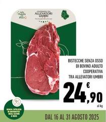 Cooperativa Tra Allevatori Umbri - Bistecche Senza Osso Di Bovino Adulto