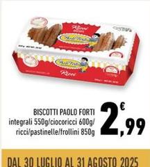 Luglio - Biscotti Paolo Forti