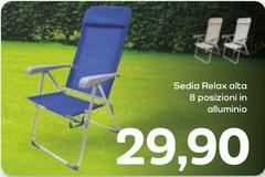 Sedia Relax Alta 8 Posizioni In Alluminio