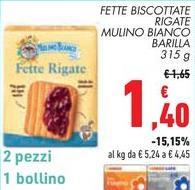 Mulino Bianco - Fette Biscottate Rigate