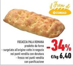 Conad - Focaccia Pala Romana