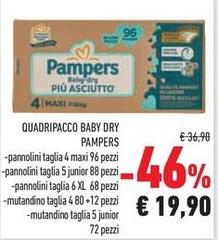 Pampers - Quadripacco Baby Dry