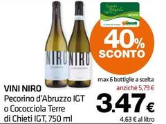 Niro - Pecorino D'abruzzo IGT O Cococciola Terre Di Chieti IGT