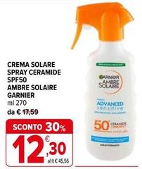Garnier - Crema Solare Spray Ceramide Spf50 Ambre Solaire