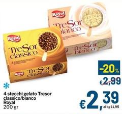 Royal - 4 Stecchi Gelato Tresor Classico/Blanco
