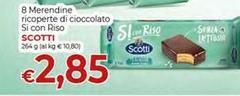 Scotti - 8 Merendine Ricoperte Di Cioccolato Si Con Riso