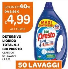 Total - Detersivo Liquido  4+1 Bio Presto