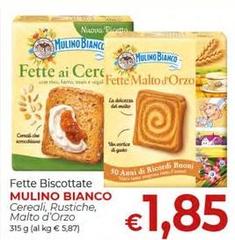 Mulino Bianco - Fette Biscottate Cereali, Rustiche, Maito D'Oroz