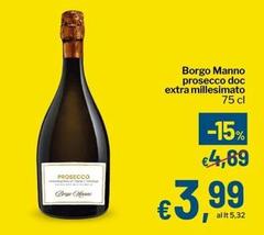 Borgo dora - Manno Prosecco DOC Extra Millesimato