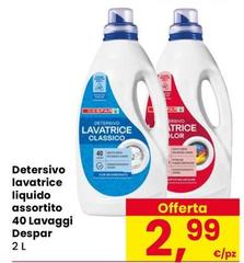Despar - Detersivo Lavatrice Liquido Assortito 40 Lavaggi