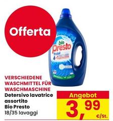 Bio - Detersivo Lavatrice Assortito  Presto