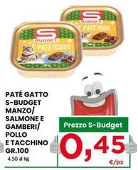 S budget - Paté Gatto S-Budget Manzo/Salmone E Gamberi/Pollo E Tacchino