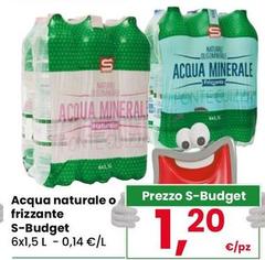 S budget - Acqua Naturale O Frizzante