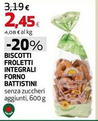 Forno battistini - Biscotti Froletti Integrali Forno