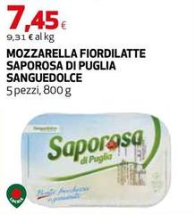 Saporosa di puglia - Mozzarella Fiordilatte