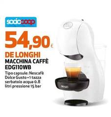 De Longhi -  Macchina Caffè EDG110WB