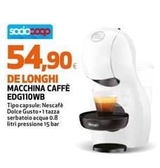 De Longhi -  Macchina Caffè EDG110WB