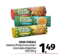 Gran cereale - Classico/Frutta/Croccante/ Cioccolato/Digstive