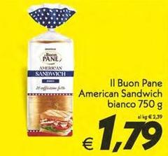 American - Il Buon Pane  Sandwich Bianco