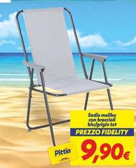 Malibu - Sedia Con Braccioli Blu/Grigio Ext