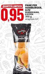 Pane Per Hamburger, 6 Pz Burger Buns, 6 Stcuck