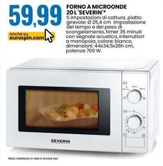 Severin - Forno A Microonde 20l