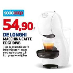 De Longhi -  Macchina Caffè EDG110WB