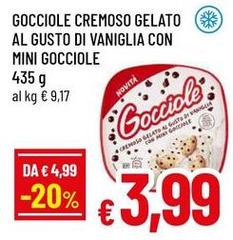 Gocciole - Cremoso Gelato Al Gusto Di Vaniglia Con Mini