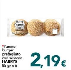 Harry'S - Panino Burger Pretagliato Con Sesamo