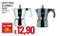 Caffettiera Alluminio 3 Tazze