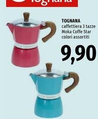 Tognana - Caffettiera 3 Tazze Moka Coffe Star