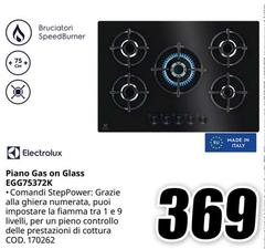 Electrolux - Piano Gas on Glass EGG75372K